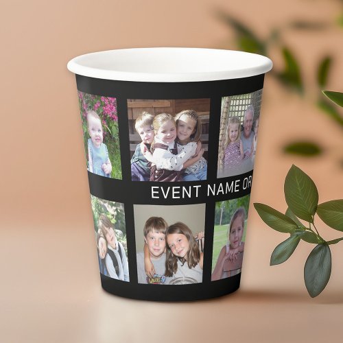 12 Square Photo Collage Grid Event or Family Name