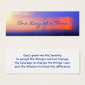 12-Step Abstract Sunset Profile Card or bookmark (Front & Back)
