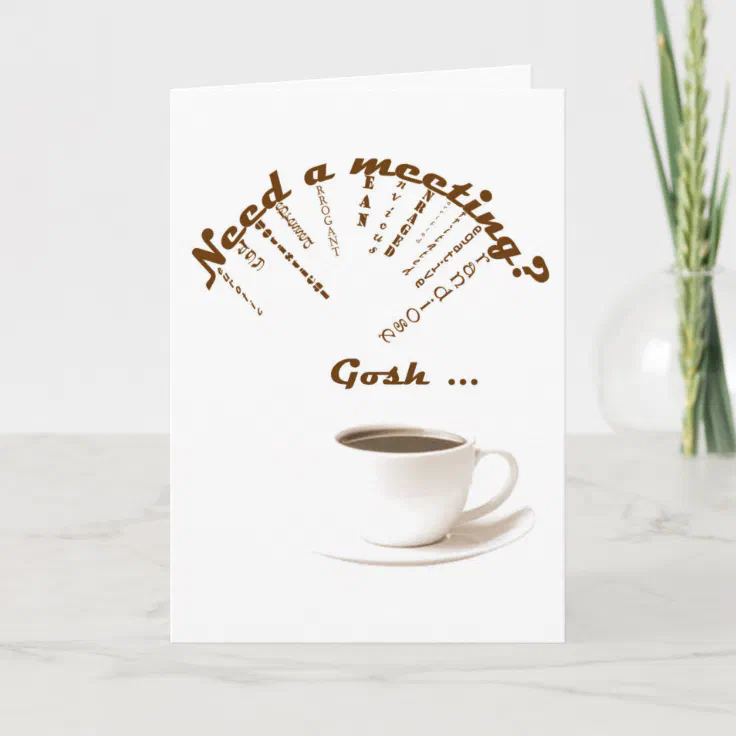 12 Step Cards Funny AA On Card Need A Meeting? | Zazzle