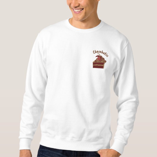 12 Step Chocoholic Embroidered Sweatshirt (Front)