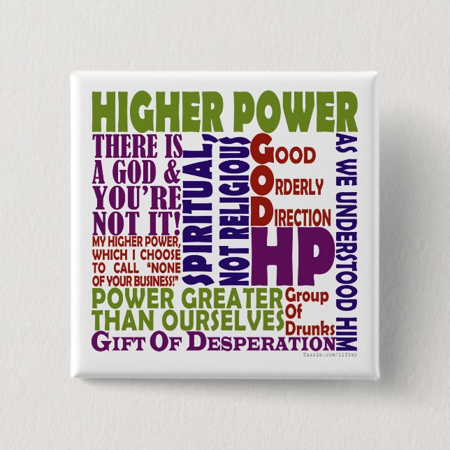 12 Step Higher Power Button (Front)
