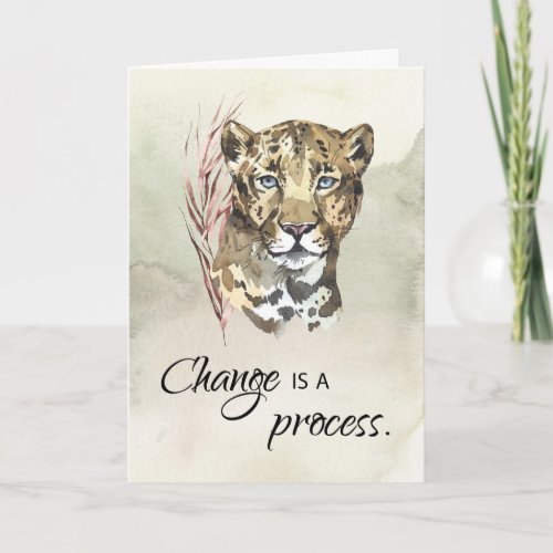 12 Step Recovery Encouragement Change is Process Card