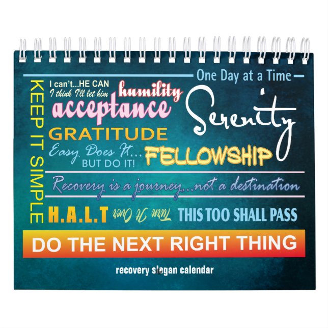 12 step recovery slogans calendar 23 (Cover)