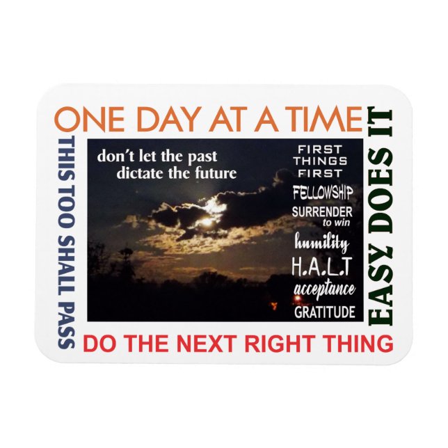 12 step recovery the past magnet 25 (Horizontal)