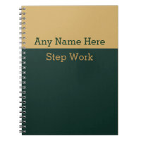 12 Step Recovery Work Book Journal Lined Notebook