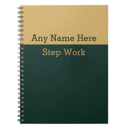 12 Step Recovery Work Book Journal Lined Notebook