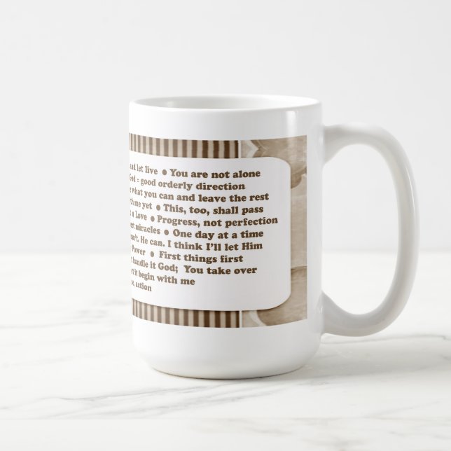 12 Step Slogans Mug (Right)