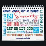 12 step sobriety slogans calendar<br><div class="desc">Slogans are an incredible tool in 12 step recovery.  This product helps to remind us on a daily basis to just breath... one day at a time... </div>