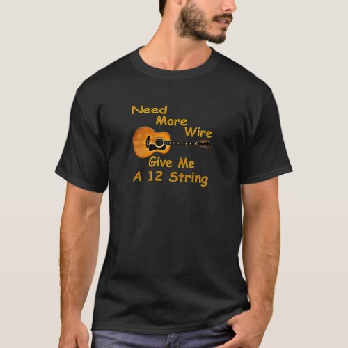 12 String Guitar T_Shirt