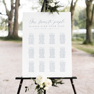 12 Tables Our Favorite People Seating Chart Foam Board