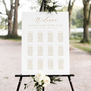 12 Tables Welcome Seating Chart Foam Board