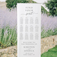 12 Tables Welcome Seating Chart