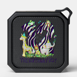 12 The Birthday Boy 12th Safari Jungle Zoo Animal Bluetooth Speaker