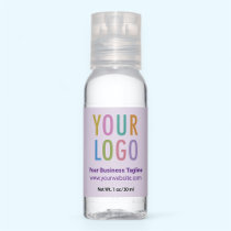 12 Travel Hand Sanitizers 1 oz Custom Logo Purple
