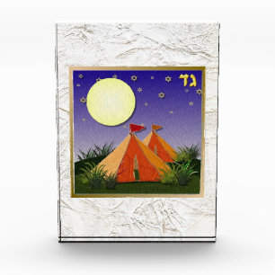 12 Tribes of Israel Gad Art Acrylic Block