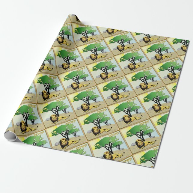 12 Tribes Of Israel Judah Art Wrapping Paper (Unrolled)