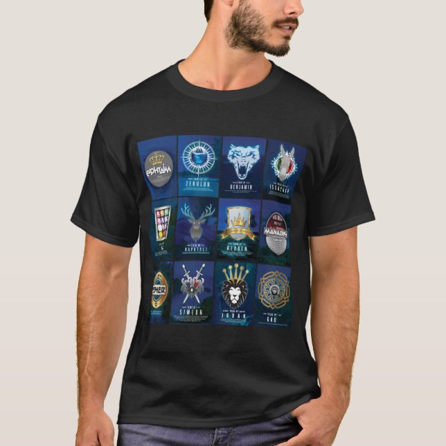 12 Tribes of Israel T-Shirt (Front)