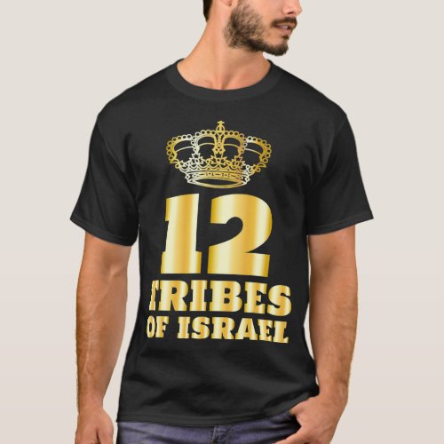 12 Twelve Tribes of Israel  Hebrew Israelite Yah T_Shirt