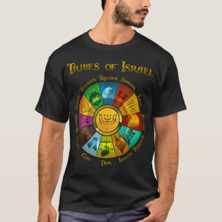12 Twelve Tribes Of Israel Hebrew Jewish Israelite T-Shirt