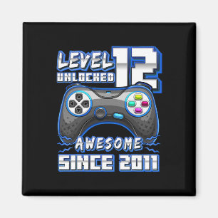 12 Unlocked Awesome 2011 Video Game 12th Birthday Magnet