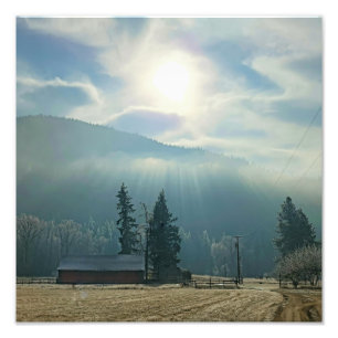 12”x12" Photo Print Sun & Fog