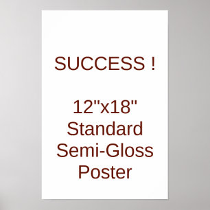 12"x18" Standard Semi-Gloss Poster