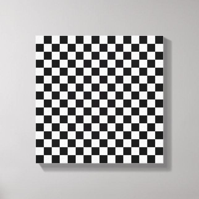 12" x 12", .75", Checkerboard 16x16 Canvas Print (Front)