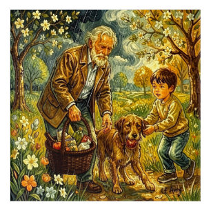 12" x 12" Grandpa/ Rainy Day Acrylic Print