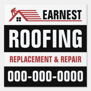 12” x 12” Roofing Yard Sign