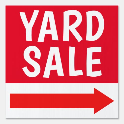 12 x 12 Yard Sale Yard Sign