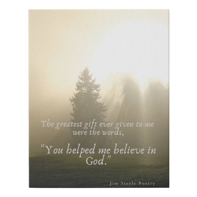 12 x 14 Faux Wrapped Canvas (Front)