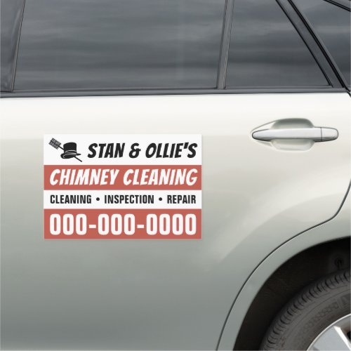 12” x 18” Chimney Cleaning Car Magnet