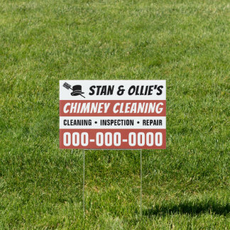 12” x 18” Chimney Cleaning Yard Sign