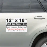 12 x 18 Car Magnet