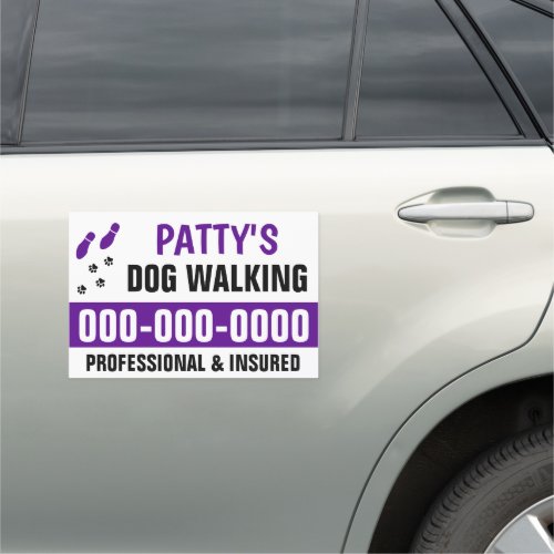 12â x 18â Dog Walking Car Magnet