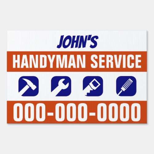 12 x 18 Handyman Service Yard Sign