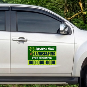 12” x 18” Modern Landscaping Car Magnet
