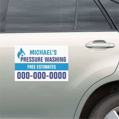 12 X 18 Professional Pressure Washing Car Magnet