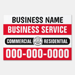 12" x 18" Small Business w/Graphic Yard Sign