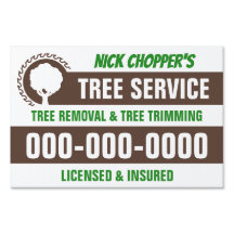 12” x 18” Tree Service Yard Sign