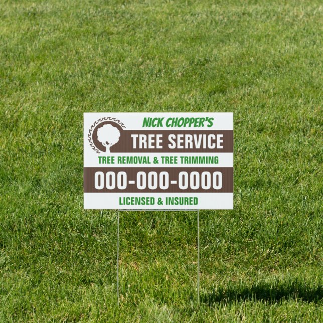 12” x 18” Tree Service Yard Sign (Insitu)