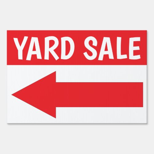 12 X 18 Yard Sale Double Sided Sign