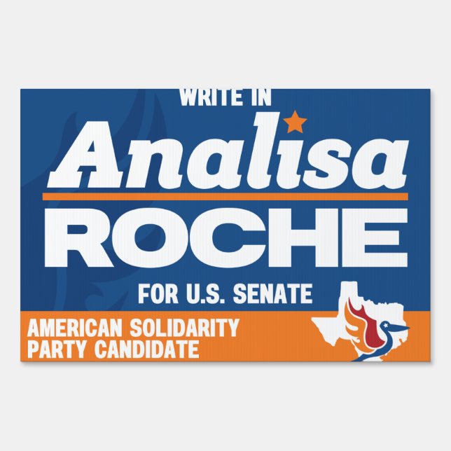 12" x 18" Yard Sign with Wire Stake Stand (Front)