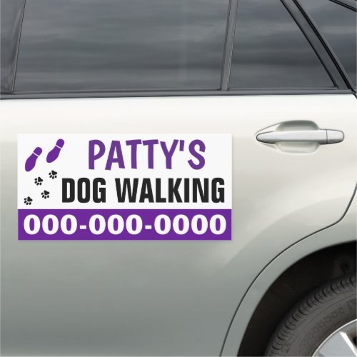 12 x 24 Dog Walking Car Magnet