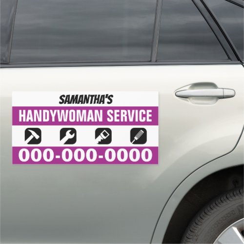 12 x 24 Handywoman Service Car Magnet
