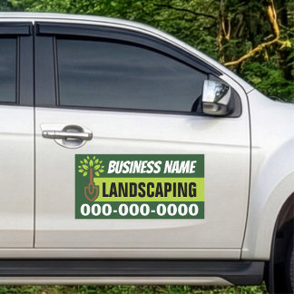 12” x 24” Modern Landscaping Car Magnet
