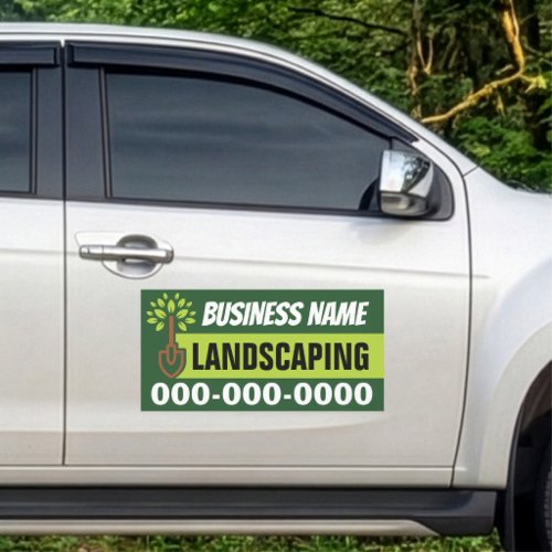 12” x 24” Modern Landscaping Car Magnet