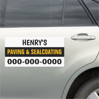 12” x 24” Paving & Sealcoating Car Magnet