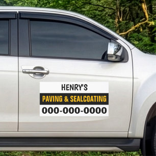 12” x 24” Paving & Sealcoating Car Magnet