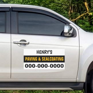 12” x 24” Paving & Sealcoating Car Magnet